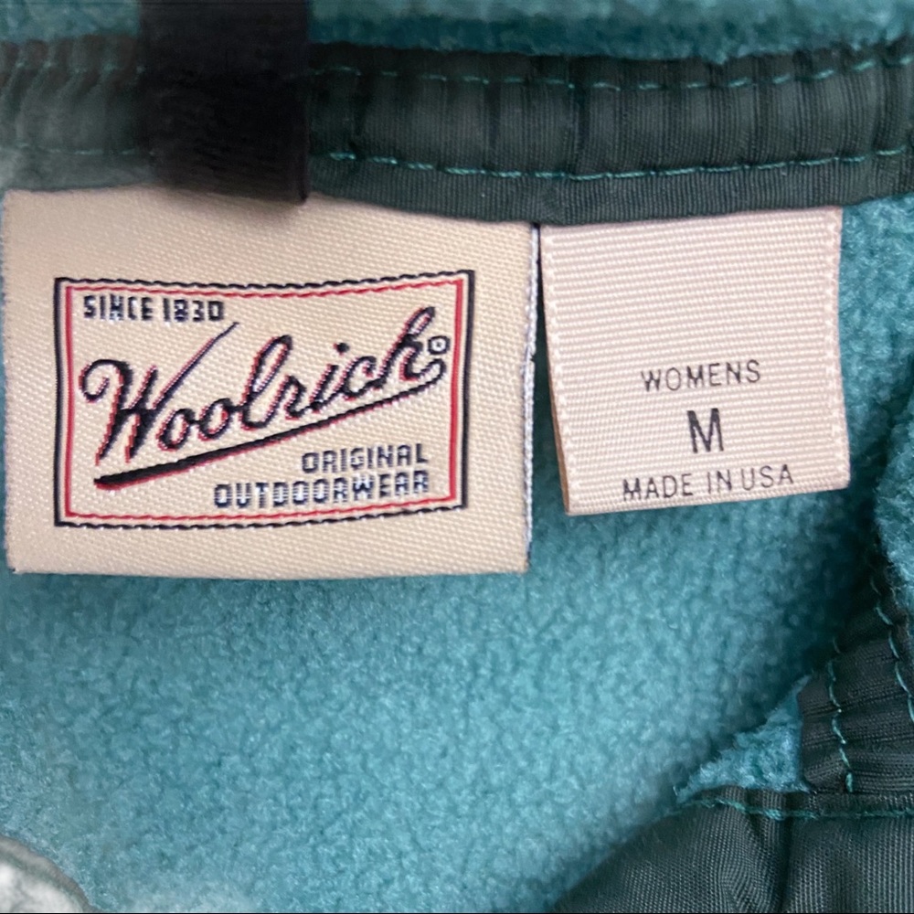 Vintage Woolrich Pullover Fleece Snap USA Size M - Picture 4 of 9
